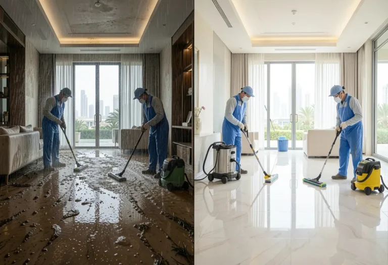 Post-Rain Villa Deep Cleaning Dubai Mud, Odors & Moisture